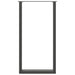 Picioare de masă de bar în formă de U, 2 buc., antracit, 60x(110-111) cm, oțel - WALTI WALTI