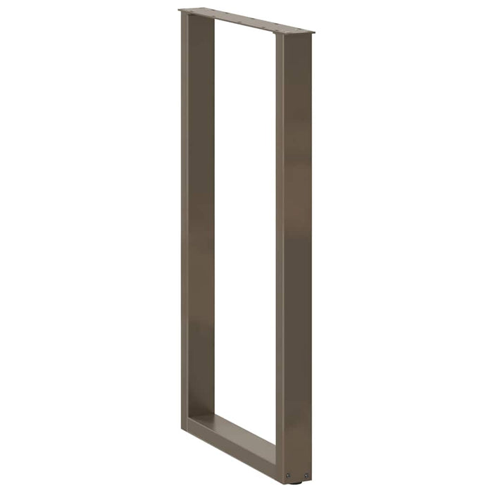 Picioare de masă de bar în formă de U, 2 buc., oțel natural, 60 x (110-111) cm - WALTI WALTI
