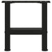 Picioare pentru măsuță de cafea, negru, 2 buc., 30x(30-31) cm, oțel - WALTI WALTI