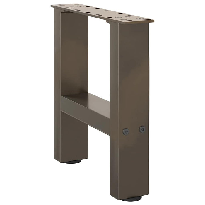 Picioare pentru măsuță de cafea, oțel natural, 2 buc., 30x(30-31) cm, oțel WALTI