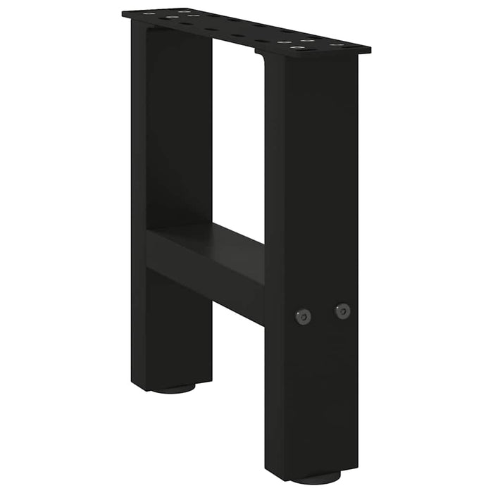 Picioare pentru măsuță de cafea, negru, 2 buc., 40x(30-31) cm, oțel WALTI