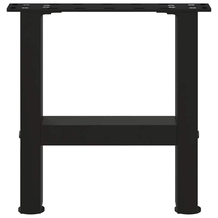 Picioare pentru măsuță de cafea, negru, 2 buc., 40x(30-31) cm, oțel WALTI