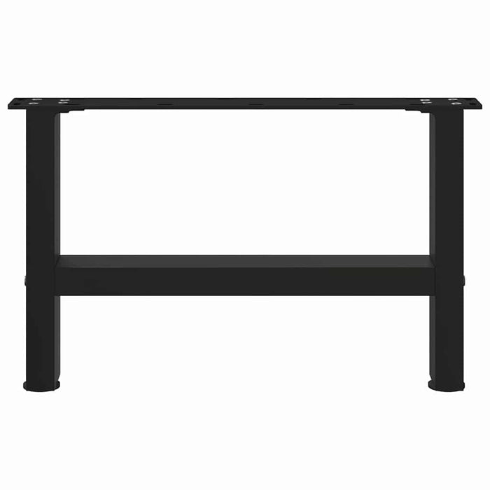 Picioare pentru măsuță de cafea, negru, 2 buc., 50x(30-31) cm, oțel WALTI