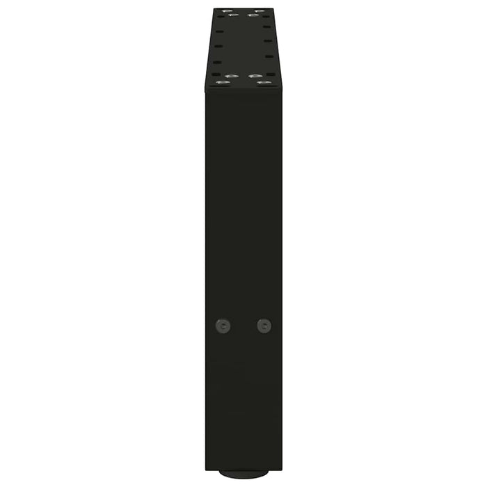 Picioare pentru măsuță de cafea, negru, 2 buc., 50x(30-31) cm, oțel WALTI