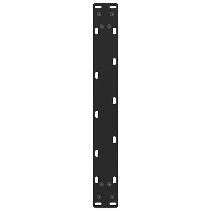 Picioare pentru măsuță de cafea, negru, 2 buc., 50x(30-31) cm, oțel WALTI