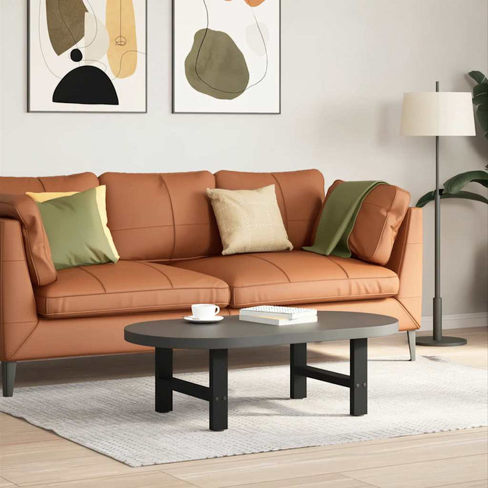 Picioare pentru măsuță de cafea, negru, 2 buc., 50x(30-31) cm, oțel WALTI
