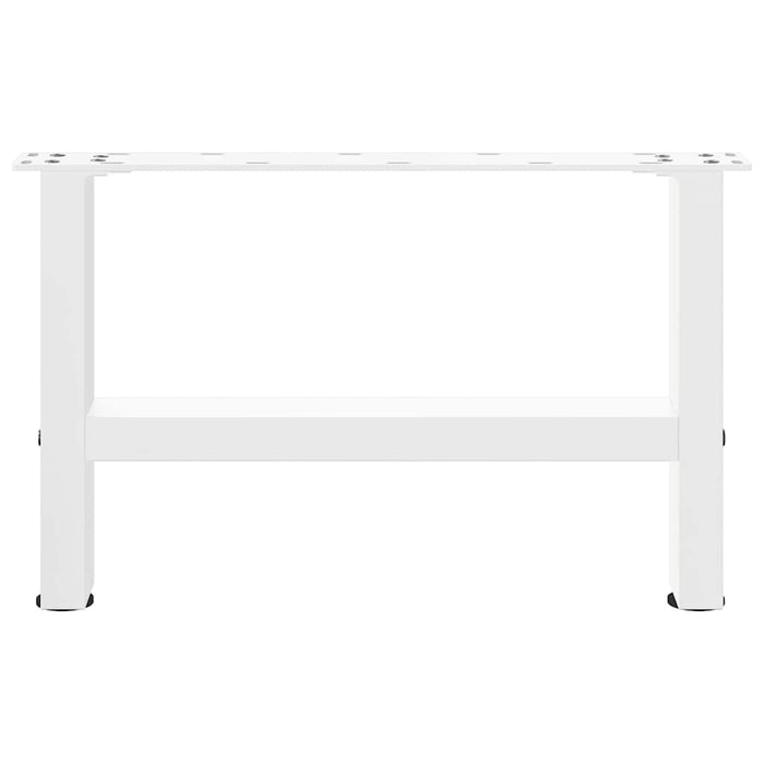 Picioare pentru măsuță de cafea, albe, 2 buc., 50x(30-31) cm, oțel WALTI