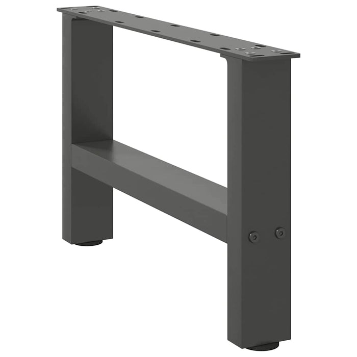 Picioare pentru măsuță de cafea antracit, 2 buc., 50x(30-31) cm, oțel WALTI