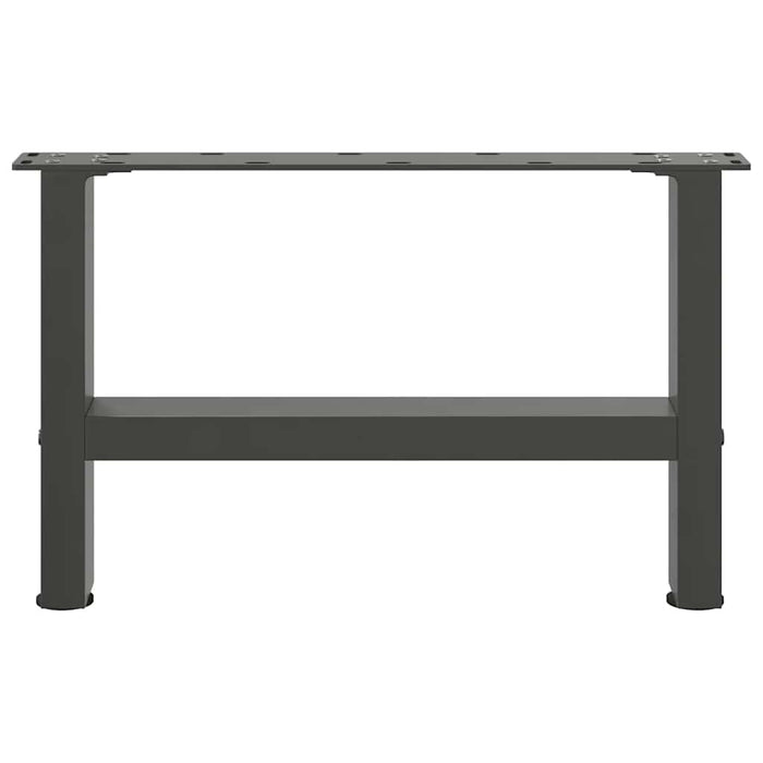Picioare pentru măsuță de cafea antracit, 2 buc., 50x(30-31) cm, oțel WALTI