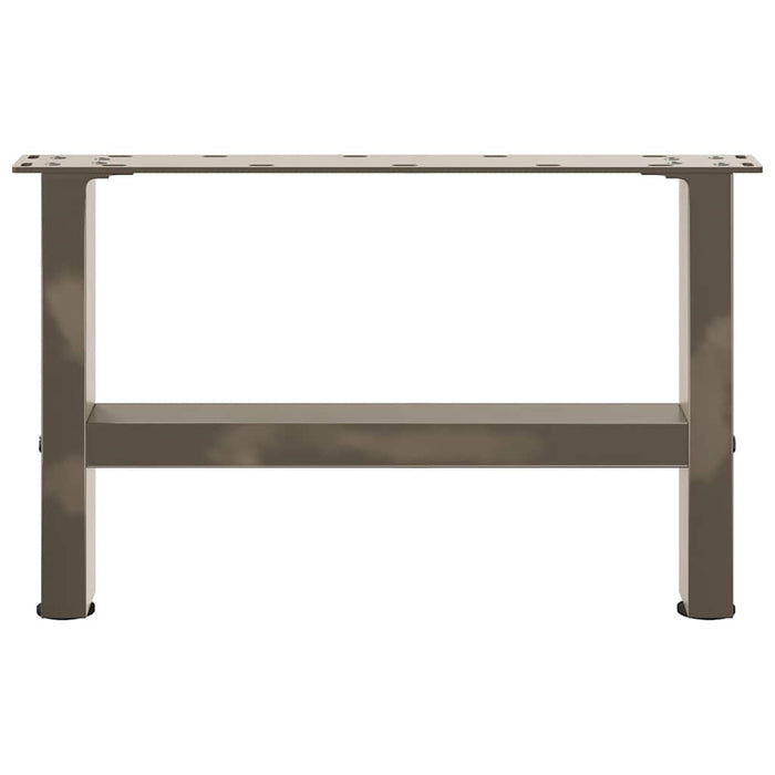Picioare pentru masă de cafea, oțel natural, 2 buc., 50x(30-31) cm WALTI