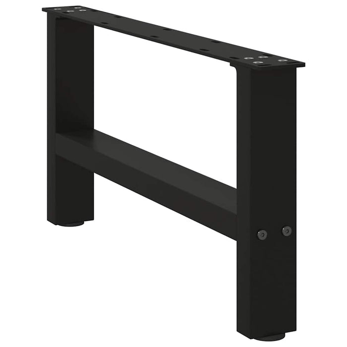 Picioare pentru măsuță de cafea, negru, 2 buc., 60x(30-31) cm, oțel WALTI