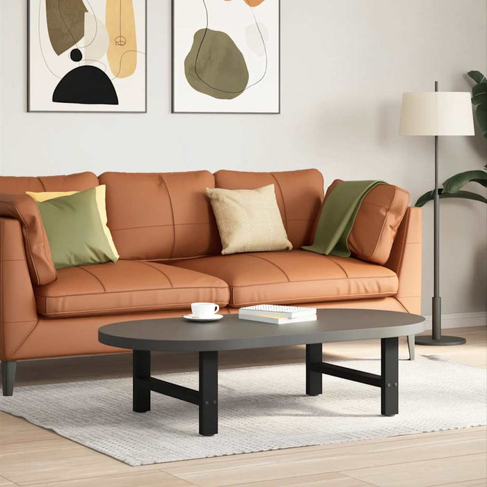 Picioare pentru măsuță de cafea, negru, 2 buc., 60x(30-31) cm, oțel WALTI