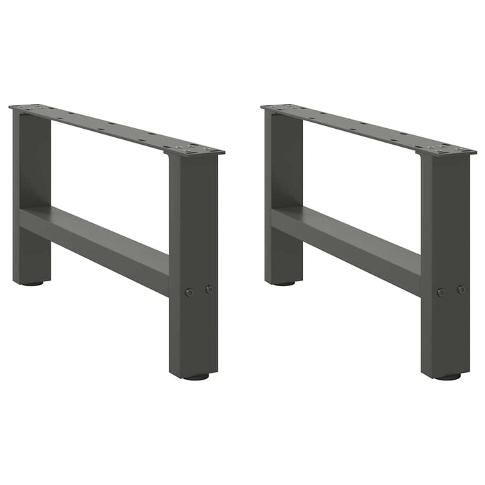 Picioare pentru măsuță de cafea antracit, 2 buc., 60x(30-31) cm, oțel WALTI
