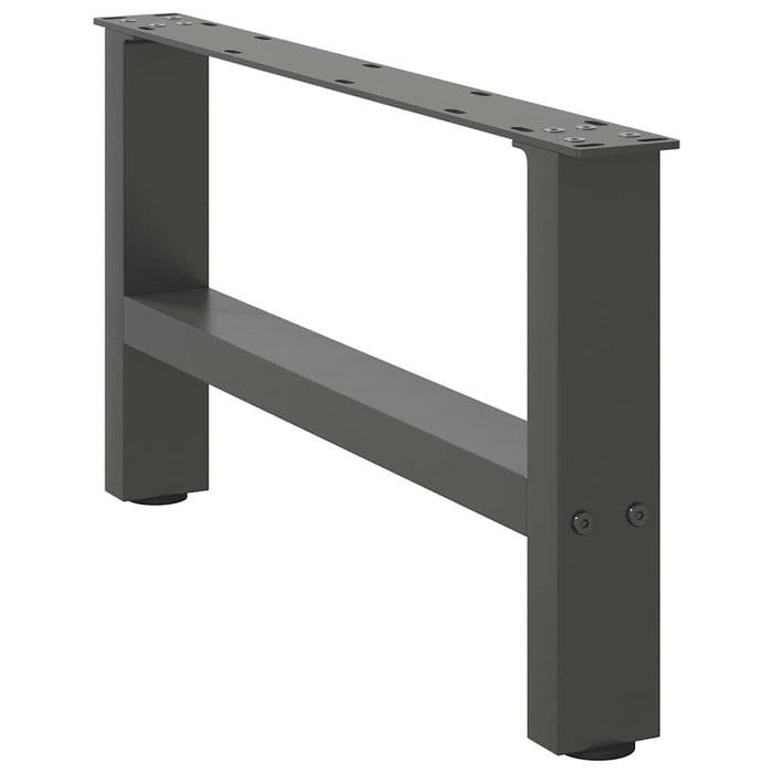 Picioare pentru măsuță de cafea antracit, 2 buc., 60x(30-31) cm, oțel WALTI