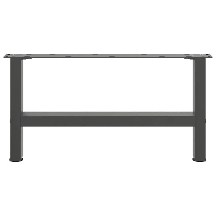 Picioare pentru măsuță de cafea antracit, 2 buc., 60x(30-31) cm, oțel WALTI