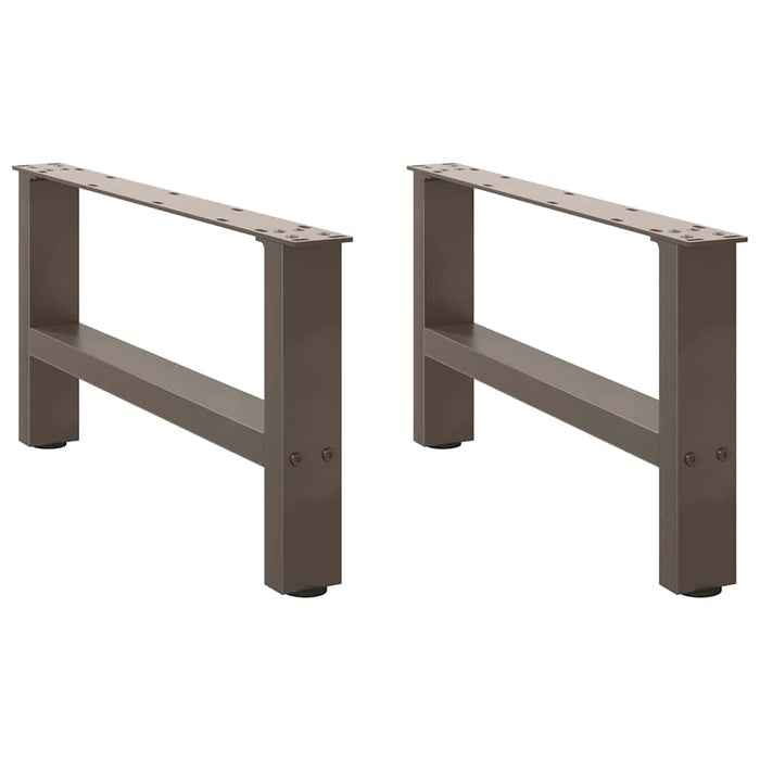 Picioare pentru măsuță de cafea, oțel natural, 2 buc., 60x(30-31) cm, oțel WALTI