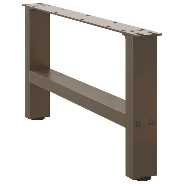 Picioare pentru măsuță de cafea, oțel natural, 2 buc., 60x(30-31) cm, oțel WALTI