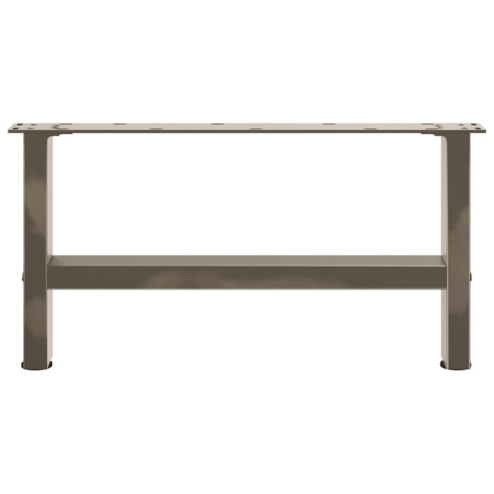 Picioare pentru măsuță de cafea, oțel natural, 2 buc., 60x(30-31) cm, oțel WALTI