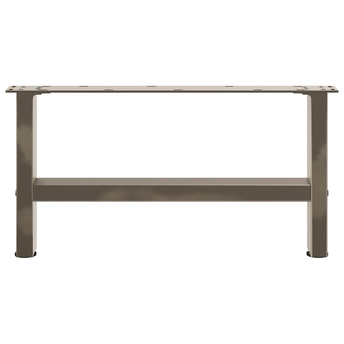 Picioare pentru măsuță de cafea, oțel natural, 2 buc., 60x(30-31) cm, oțel WALTI