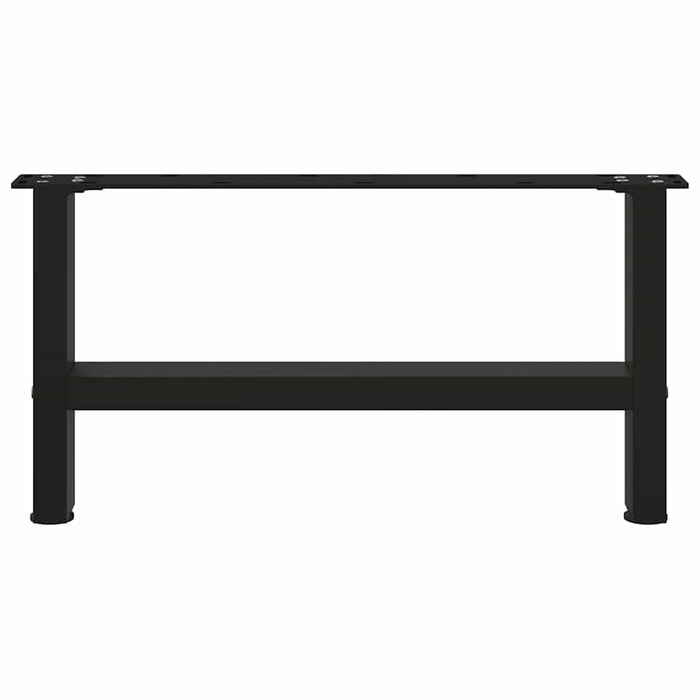Picioare pentru măsuță de cafea, negru, 2 buc., 70x(30-31) cm, oțel WALTI
