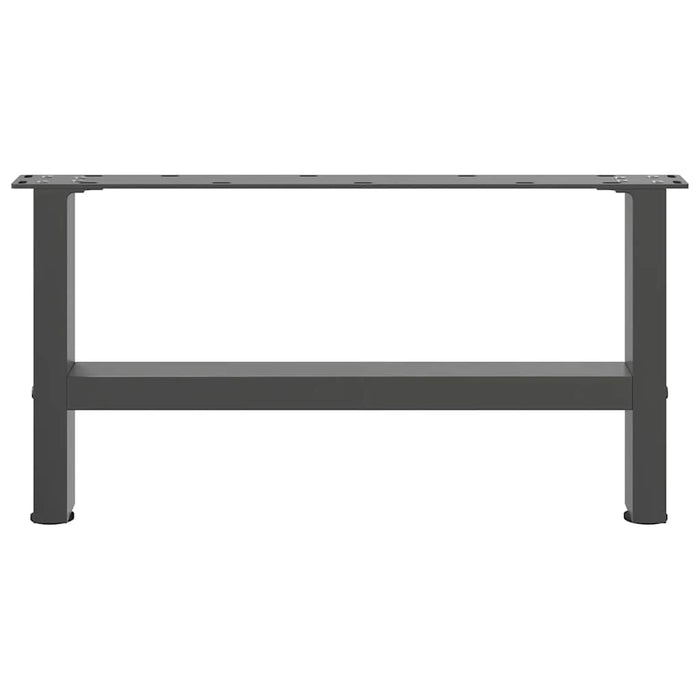 Picioare pentru măsuță de cafea antracit, 2 buc., 70x(30-31) cm, oțel WALTI