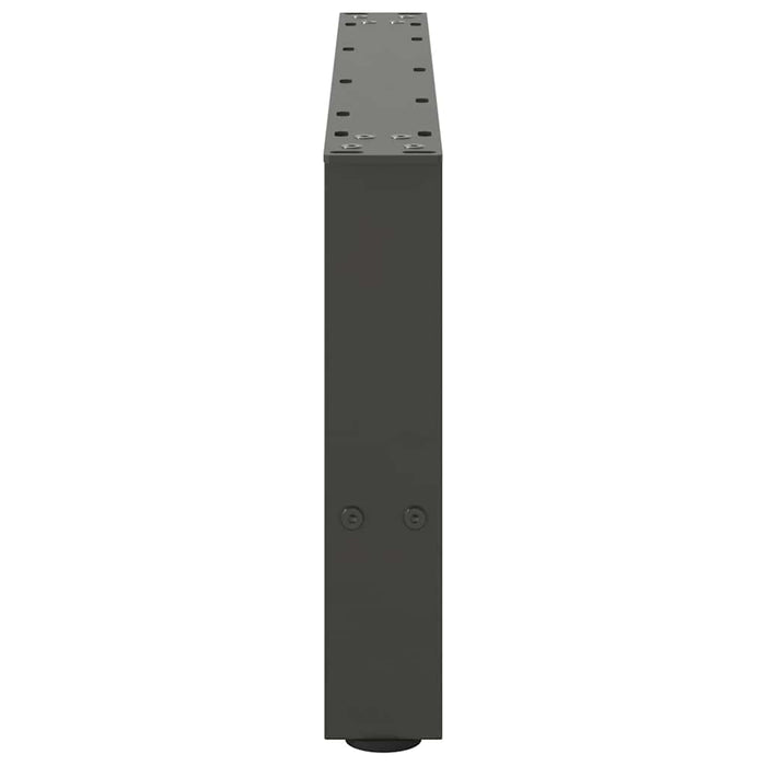 Picioare pentru măsuță de cafea antracit, 2 buc., 70x(30-31) cm, oțel WALTI