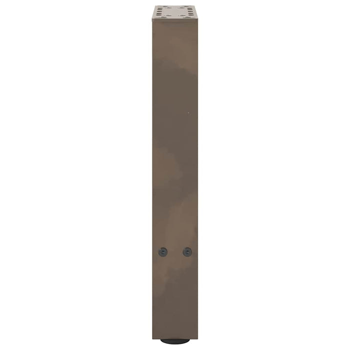 Picioare pentru masă de cafea, oțel natural, 2 buc., 28x(42-43) cm, oțel WALTI
