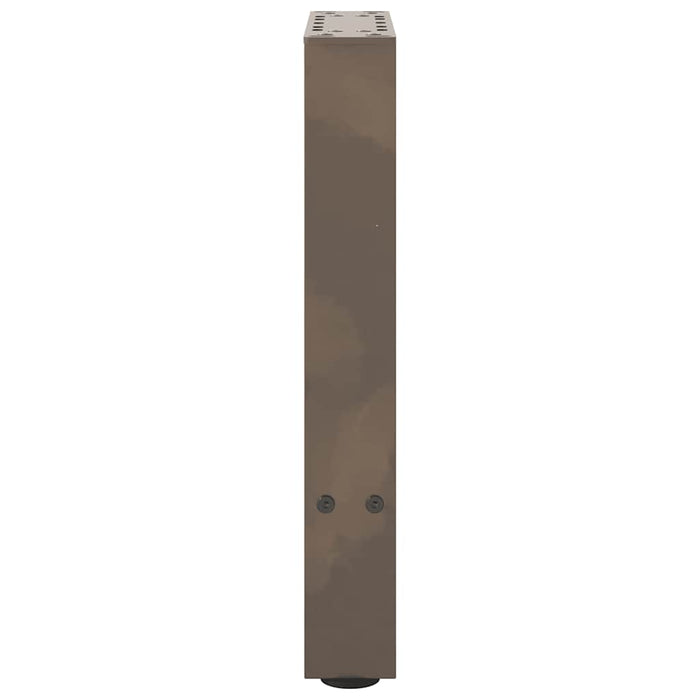 Picioare pentru masă de cafea, oțel natural, 2 buc., 38x(42-43) cm, oțel WALTI