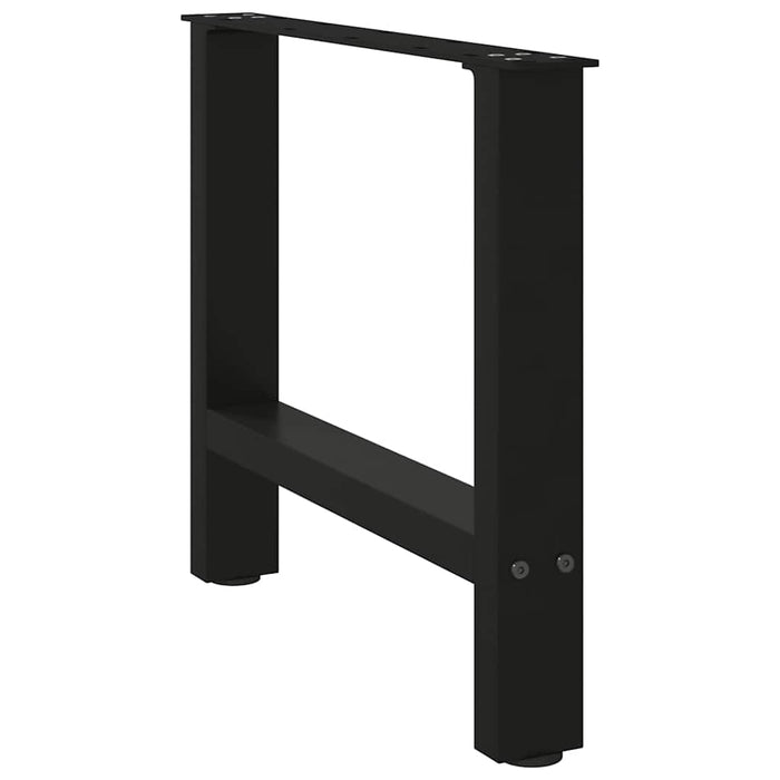 Picioare pentru măsuță de cafea, negru, 2 buc., 50x(42-43) cm, oțel - WALTI WALTI