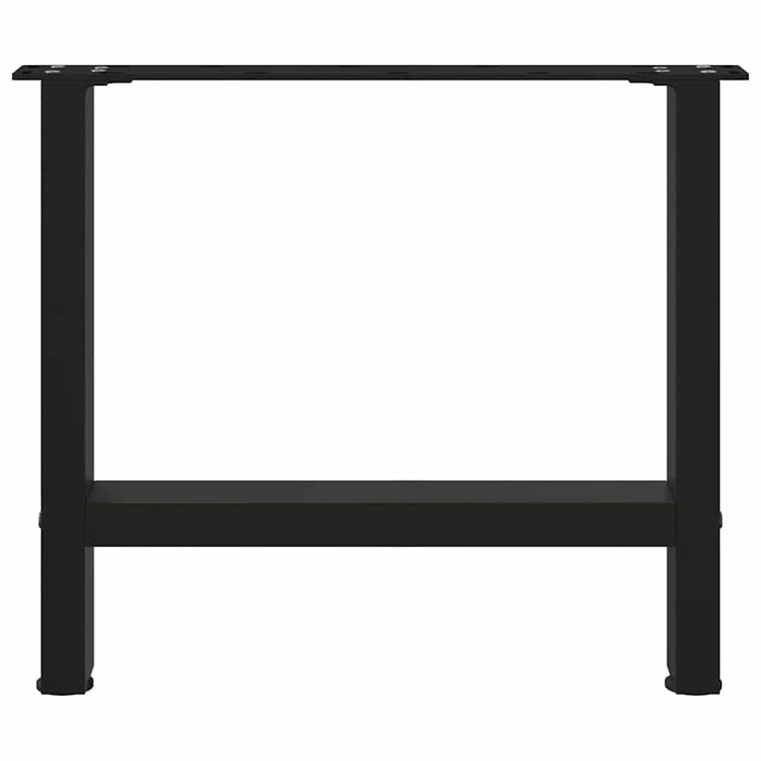 Picioare pentru măsuță de cafea, negru, 2 buc., 50x(42-43) cm, oțel - WALTI WALTI