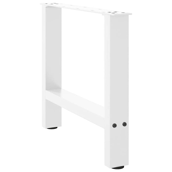 Picioare pentru măsuță de cafea, albe, 2 buc., 50x(42-43) cm, oțel WALTI
