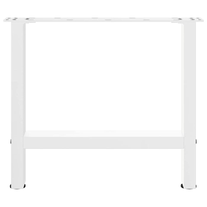 Picioare pentru măsuță de cafea, albe, 2 buc., 50x(42-43) cm, oțel WALTI