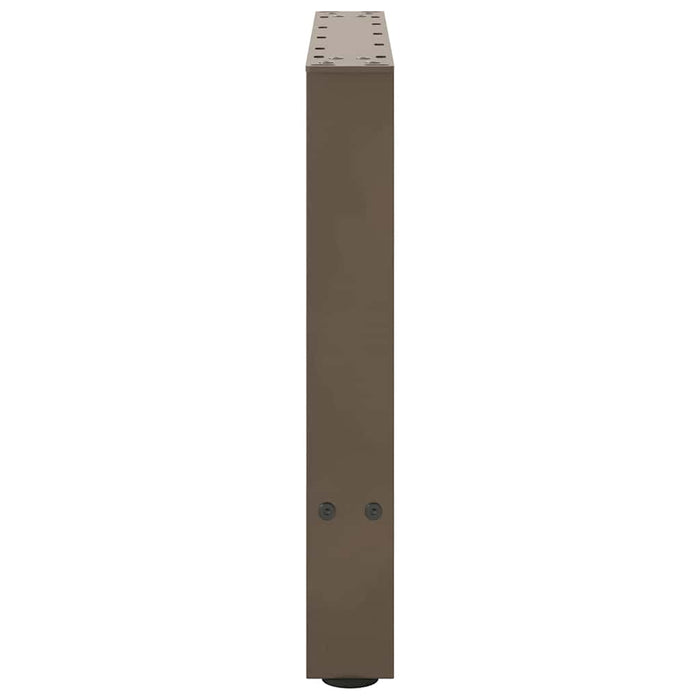 Picioare pentru masă de cafea, oțel natural, 2 buc., 50x(42-43) cm, oțel WALTI