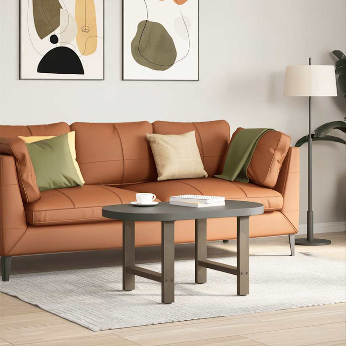 Picioare pentru masă de cafea, oțel natural, 2 buc., 50x(42-43) cm, oțel WALTI