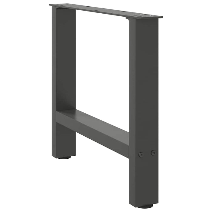 Picioare pentru măsuță de cafea antracit, 2 buc., 60x(42-43) cm, oțel WALTI