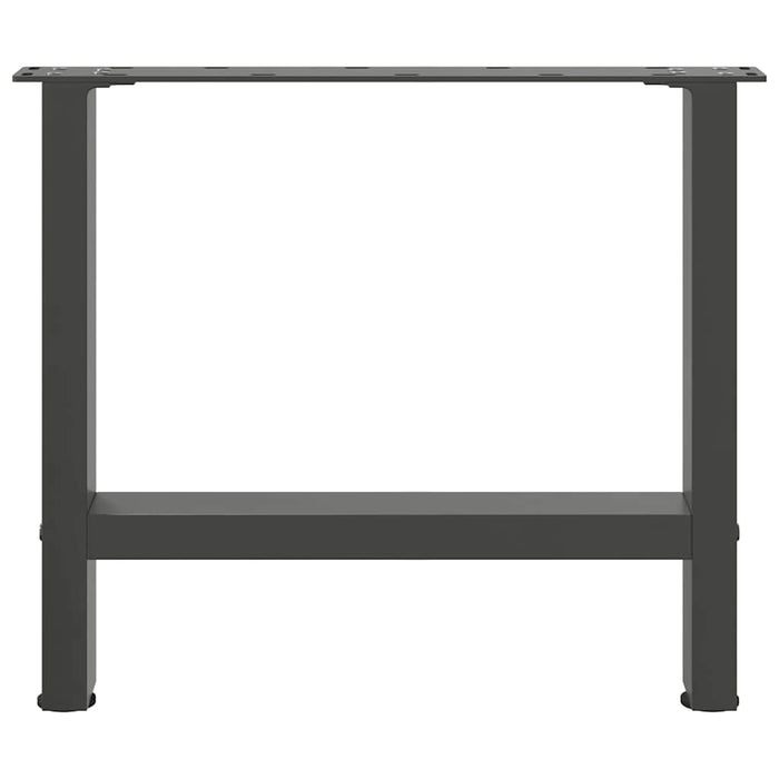 Picioare pentru măsuță de cafea antracit, 2 buc., 60x(42-43) cm, oțel WALTI
