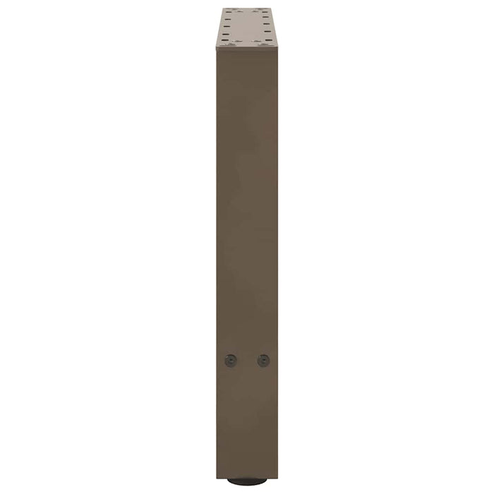 Picioare pentru masă de cafea, oțel natural, 2 buc., 60 x (42-43) cm, oțel WALTI