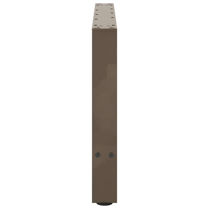 Picioare pentru masă de cafea, oțel natural, 2 buc., 70x(42-43) cm, oțel WALTI