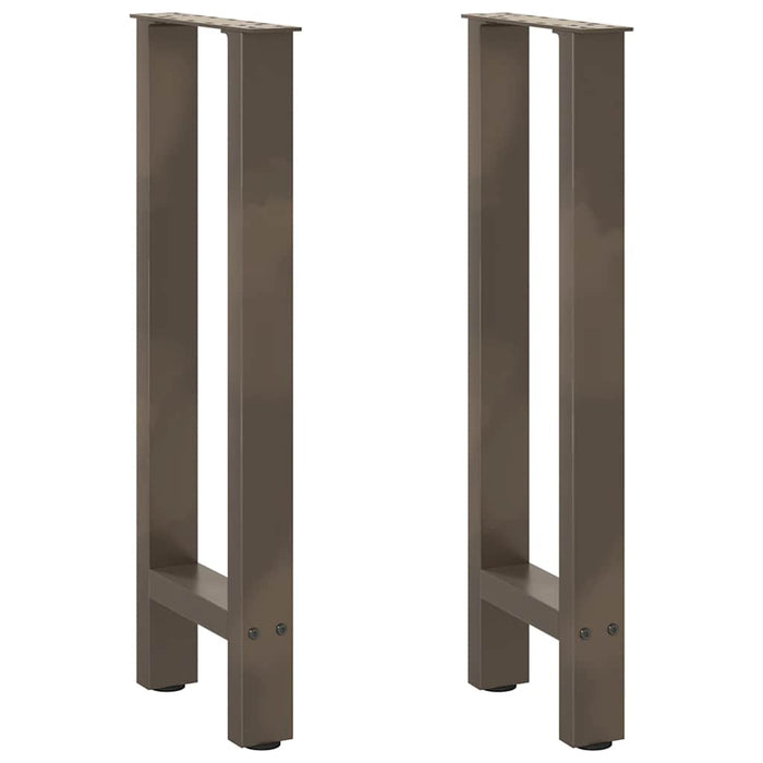 Picioare masă consolă oțel natural 2 buc 38x(72-73) cm oțel - WALTI WALTI