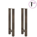 Picioare masă consolă oțel natural 2 buc 38x(72-73) cm oțel - WALTI WALTI