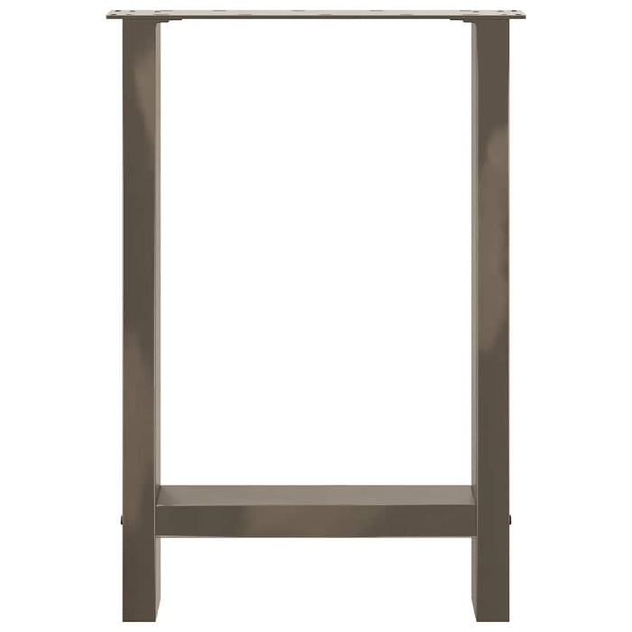 Picioare de masă din oțel natural, 2 buc., 50x(72-73) cm, oțel WALTI
