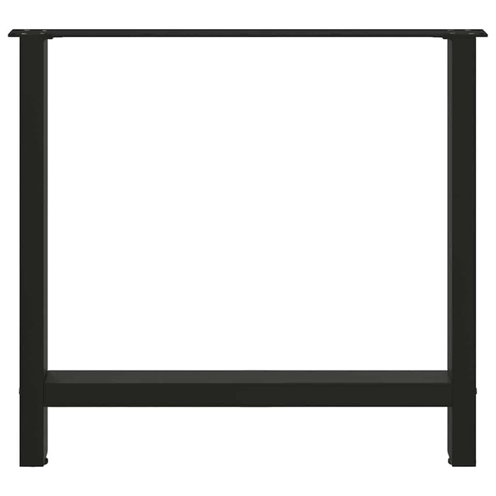 Picioare masă de sufragerie negre, 2 buc., 70x(72-73) cm, oțel WALTI