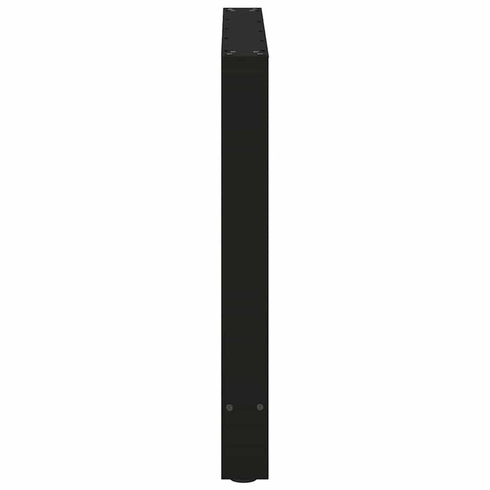 Picioare masă de sufragerie negre, 2 buc., 70x(72-73) cm, oțel WALTI