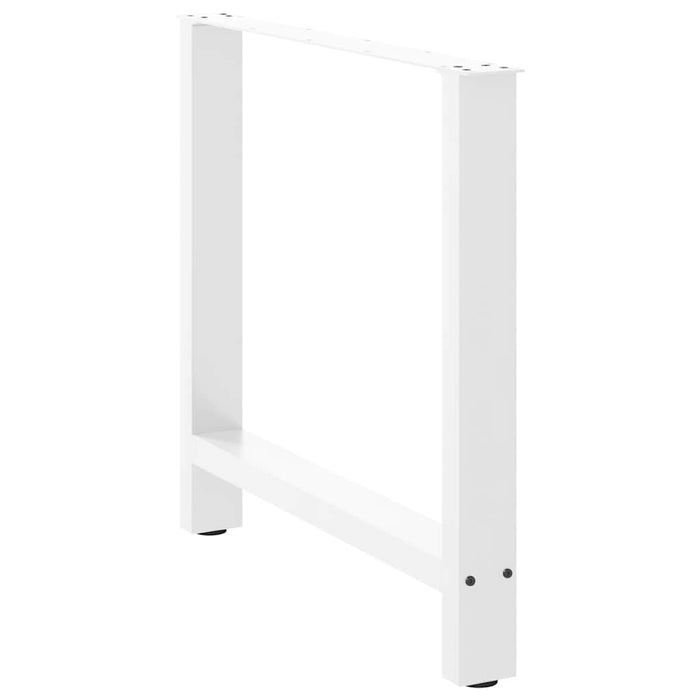Picioare masă de sufragerie albe, 2 buc., 70x(72-73) cm, oțel - WALTI WALTI