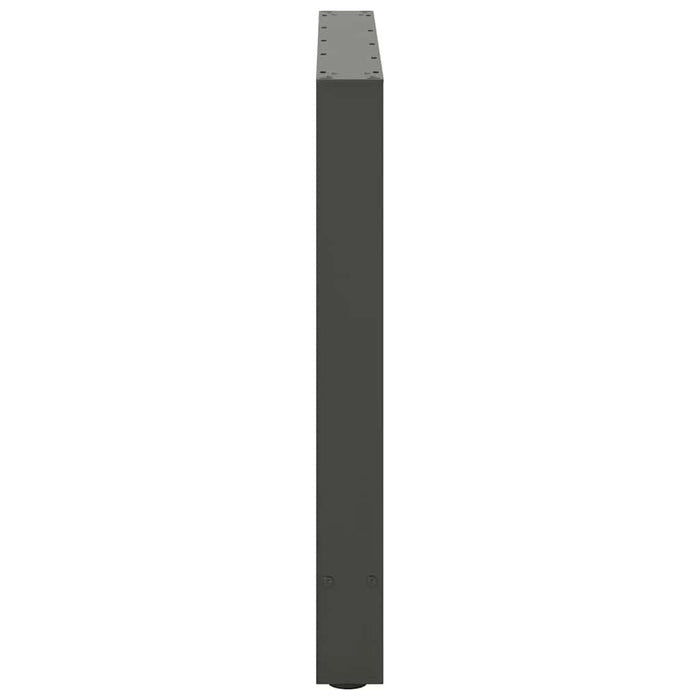 Picioare masă de sufragerie antracit, 2 buc., 70x(72-73) cm, oțel WALTI
