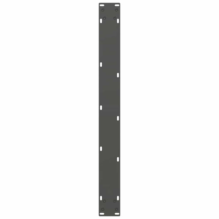 Picioare masă de sufragerie antracit, 2 buc., 70x(72-73) cm, oțel WALTI