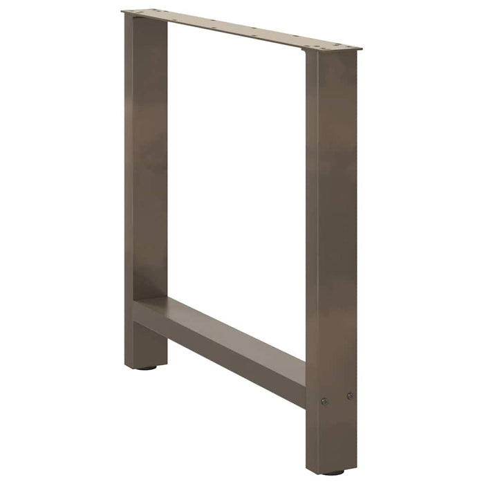 Picioare de masă din oțel natural, 2 buc., 70x(72-73) cm WALTI