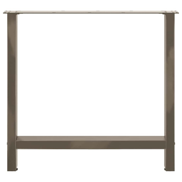 Picioare de masă din oțel natural, 2 buc., 70x(72-73) cm WALTI