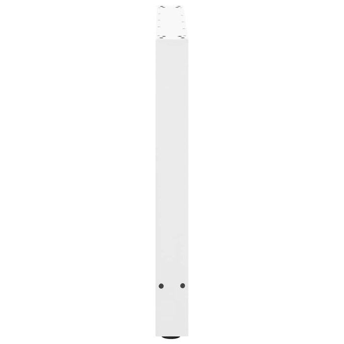 Picioare masă de sufragerie albe, 2 buc., 90x(72-73) cm, oțel WALTI