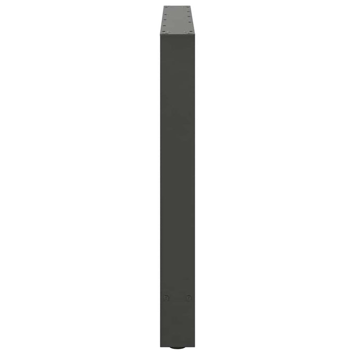Picioare de masă antracit, 2 buc., 90x(72-73) cm, oțel WALTI
